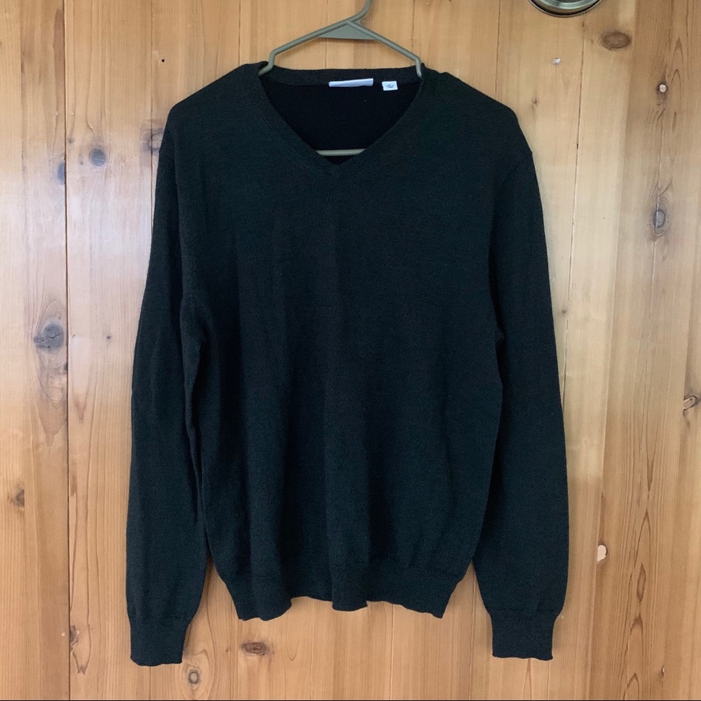 calvin klein extra fine merino wool sweater 🐊 large